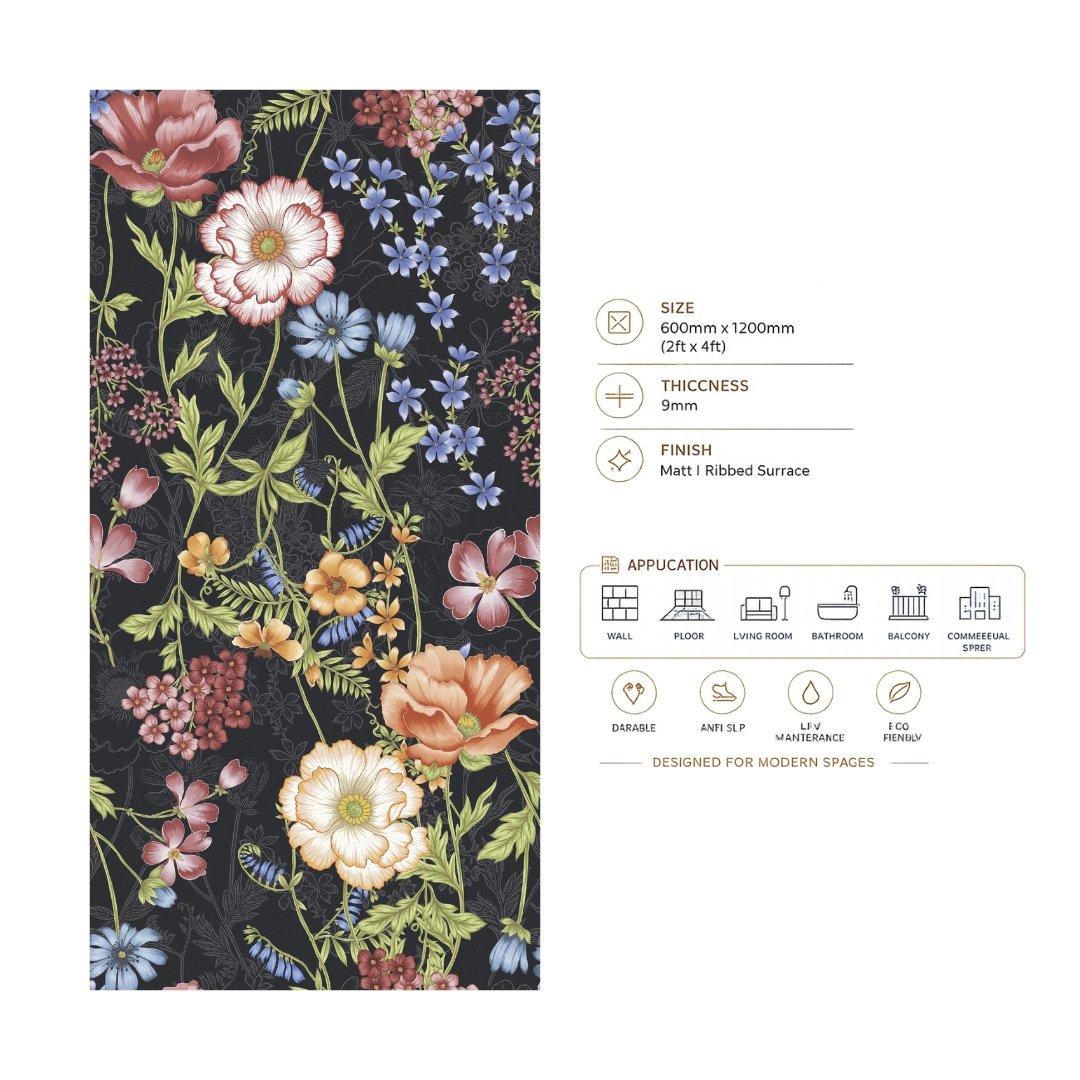 Floreale Fiore Black 